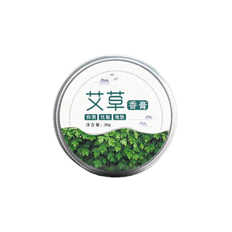 厂家批发艾草香膏足量30g陈年艾草薄荷脑儿童家用清凉固体膏手工 图5