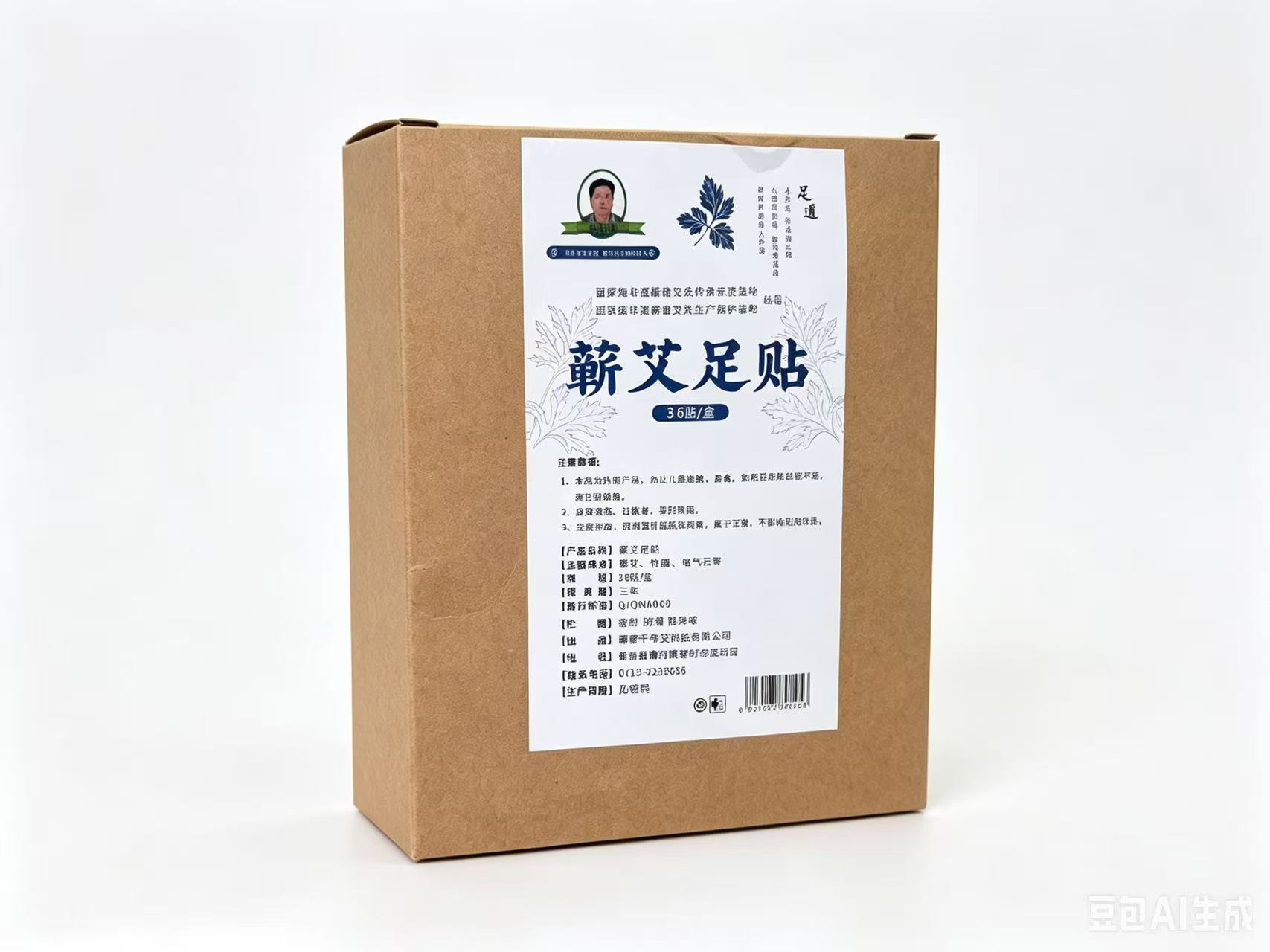 5盒装 艾草足贴男女通用36贴/盒装家用湖北蕲艾厂家批发共180贴 图5