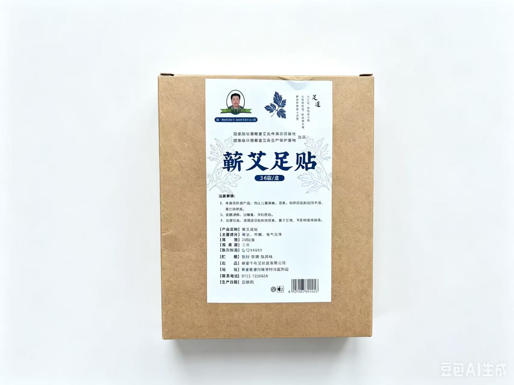 5盒装 艾草足贴男女通用36贴/盒装家用湖北蕲艾厂家批发共180贴 图7