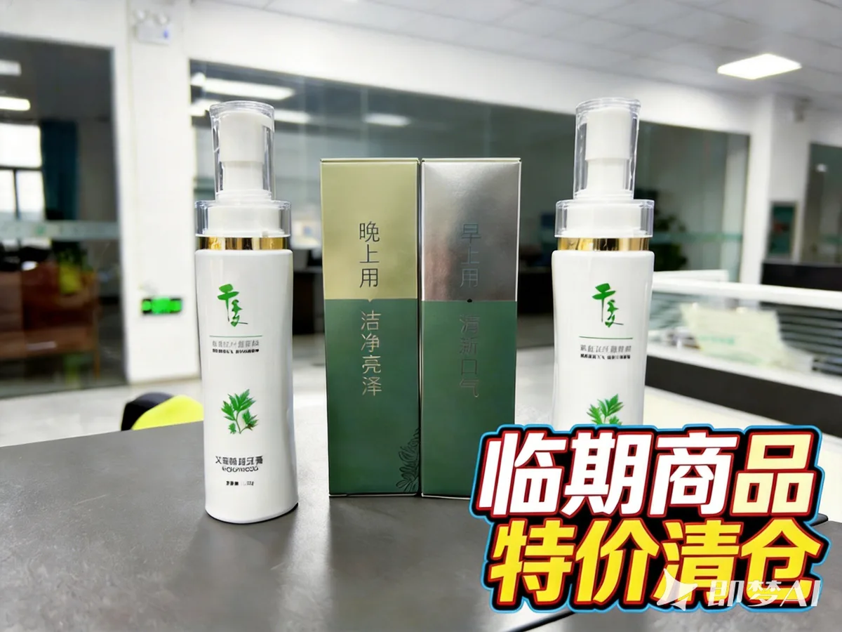 【临期至2026年10月25日]千年艾牙膏清洁牙齿清新口气口腔护理牙膏